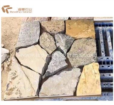 Yo'l qoplamasini bezash uchun Slate Rock peyzaji
