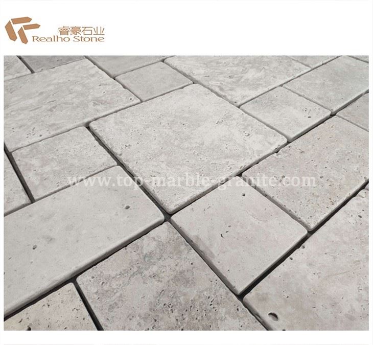beige travertine tiles