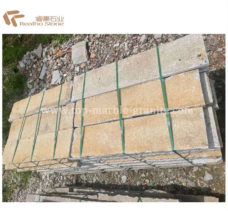 Natural Stone External Granite Yellow Paving Stone
